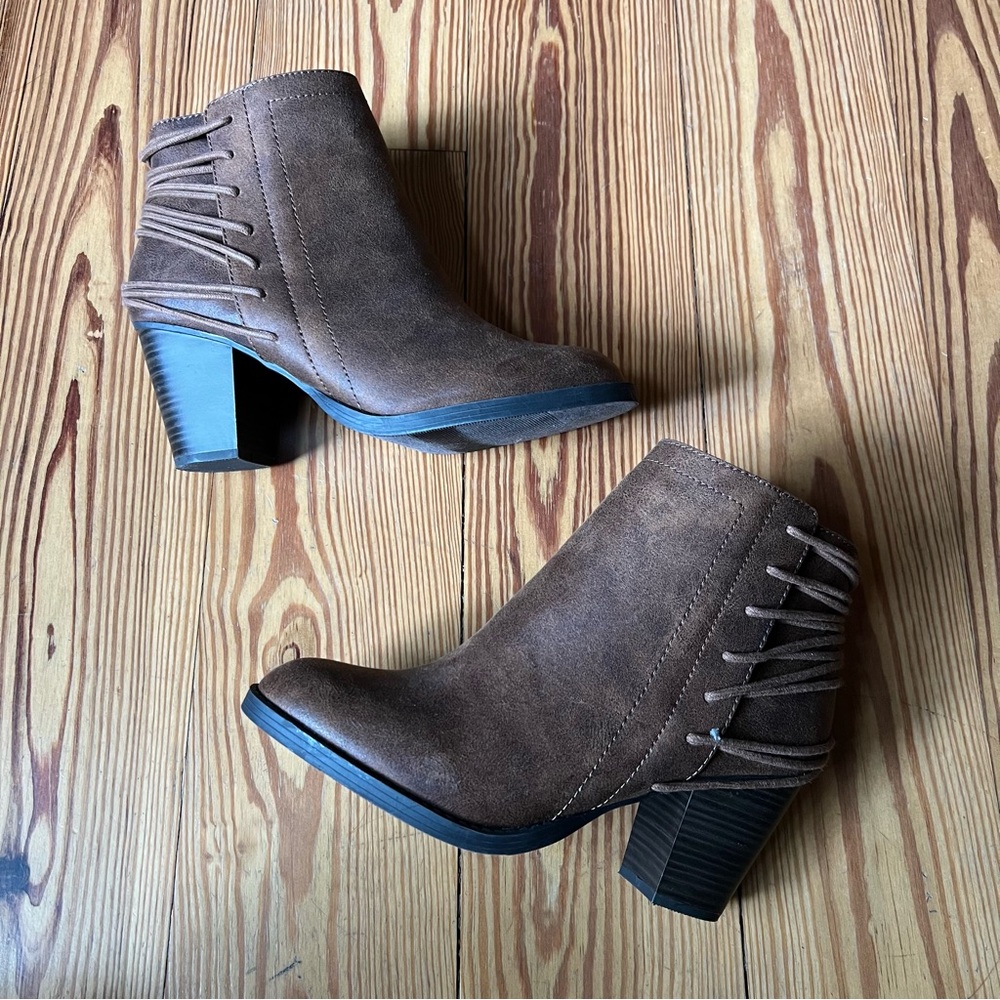 Candies Brown Boots Sz 8.5